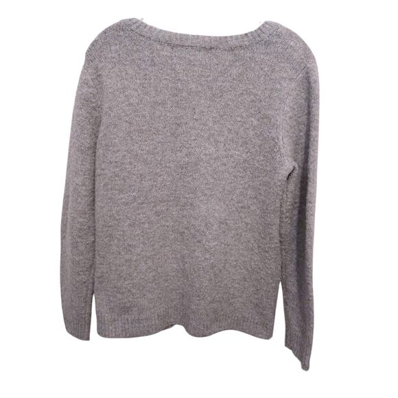 Bulldog Frenchie Dog Sweater Sz S Gray Novelty Long Sleeves Cottage Whymsical - Picture 3 of 10